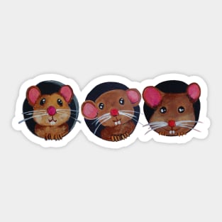 Three mouses Sticker